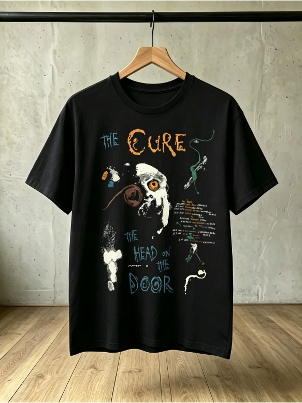 The Cure The Head on the Door Vintage 80s Band Tee Retro Gothic Rock T-Shirt